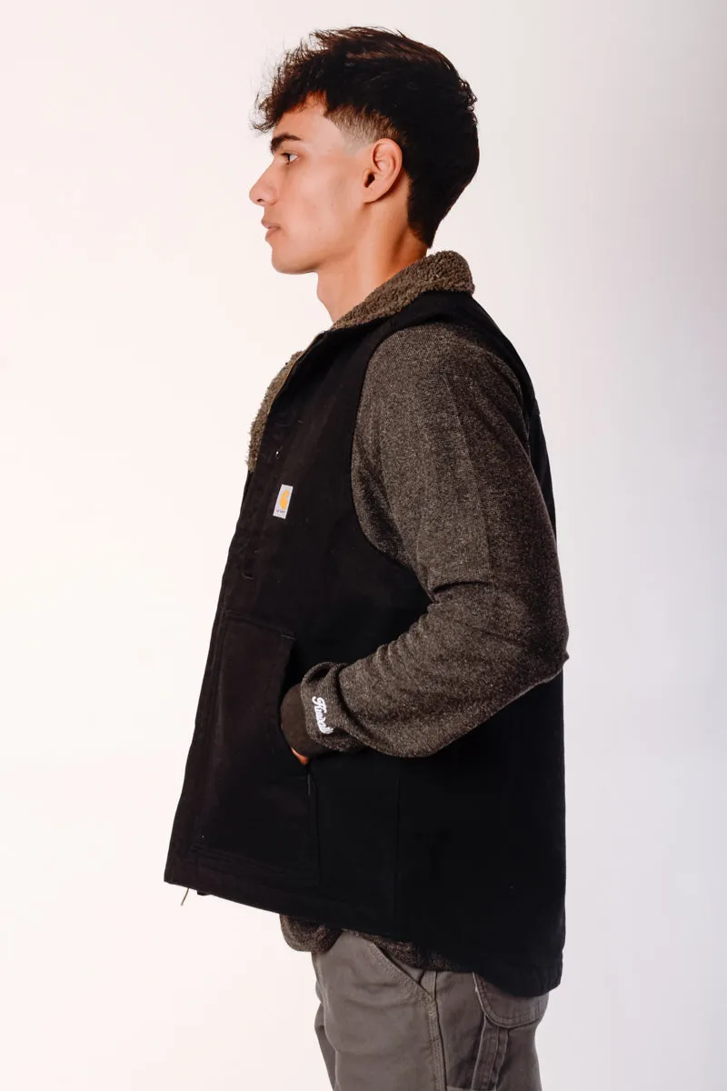 Loose Fit Sherpa-Lined Vest sold by Below the Belt product image thumbnail 3