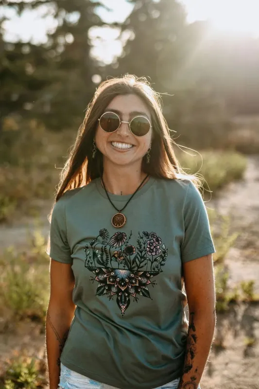 Flower Mandala Tee sold by Below the Belt
