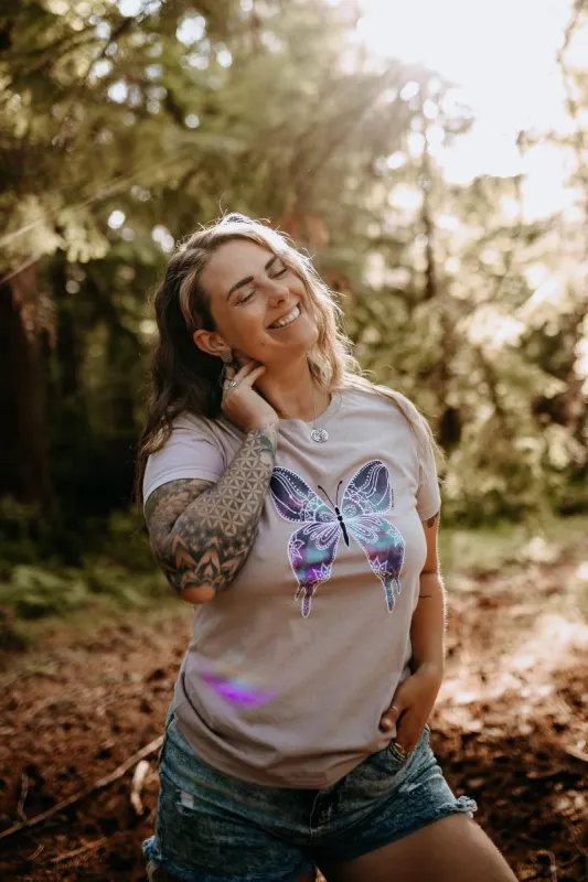 Water Butterfly Tee sold by Below the Belt