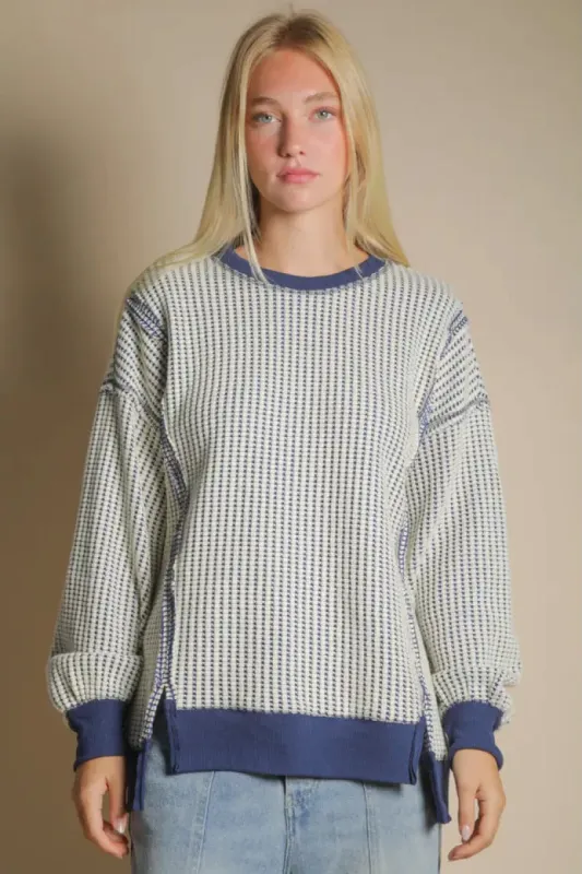 Oversize Waffle Long Sleeve sold by Below the Belt