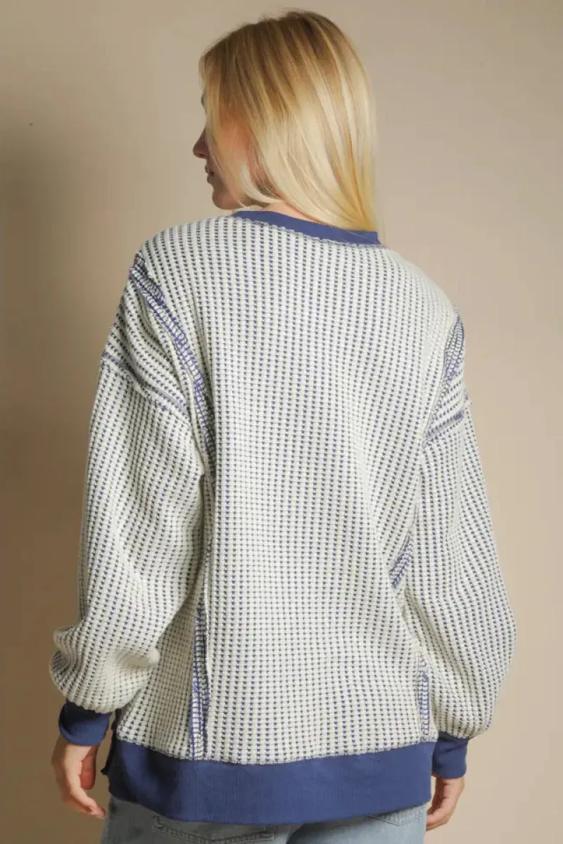 Oversize Waffle Long Sleeve sold by Below the Belt product image thumbnail 2