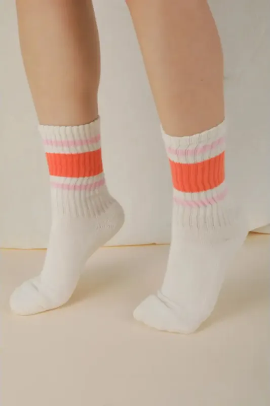 Color Block Crew Socks sold by Below the Belt