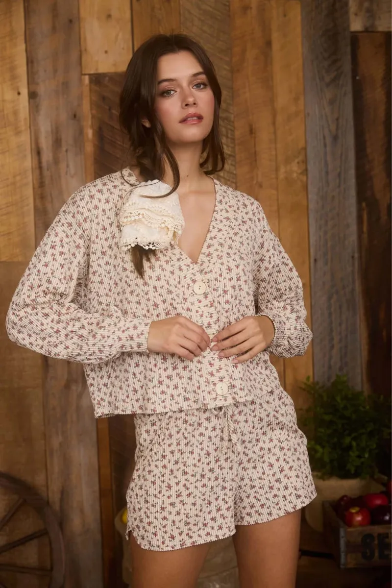 Ditsy Floral Cardigan sold by Below the Belt