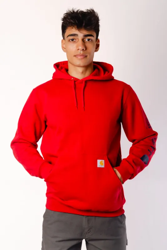 Logo Sleeve Hoodie sold by Below the Belt