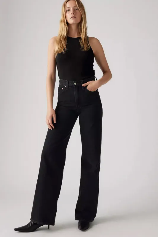 Ribcage Wide Leg Jeans sold by Below the Belt