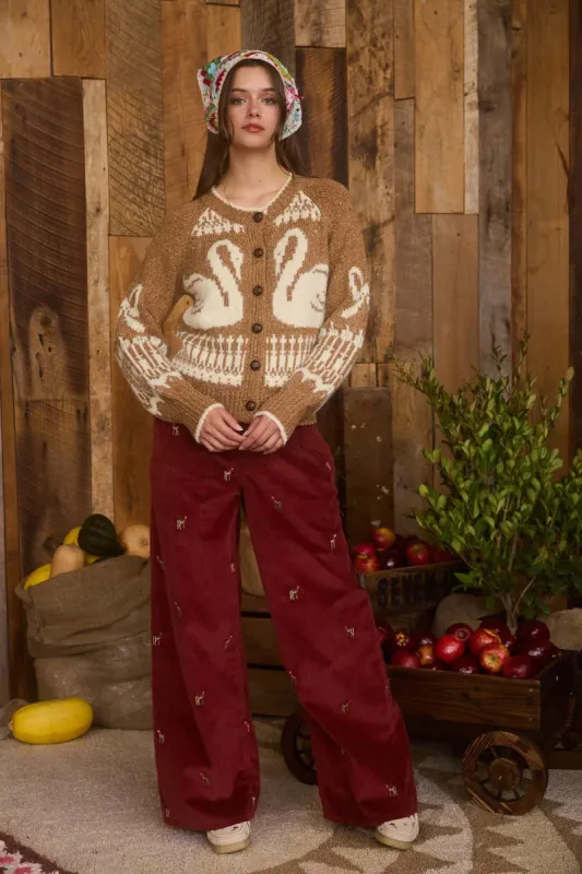 Swan Cardigan sold by Below the Belt