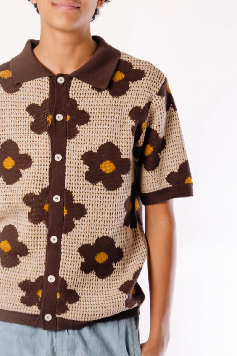 Floral Crochet Button Up Shirt sold by Below the Belt product image thumbnail 2