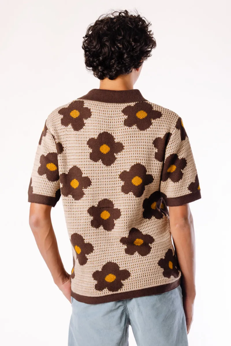 Floral Crochet Button Up Shirt sold by Below the Belt product image thumbnail 4