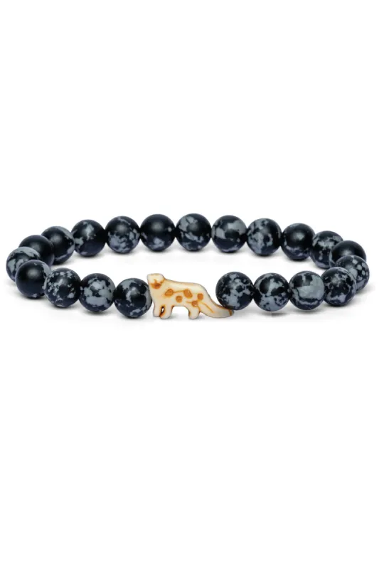 The Ascent Bracelet - Snow Leopard sold by Below the Belt