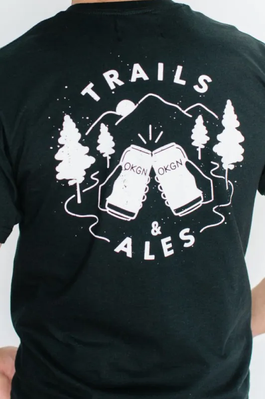 Unisex Trails and Ales Tee sold by Below the Belt