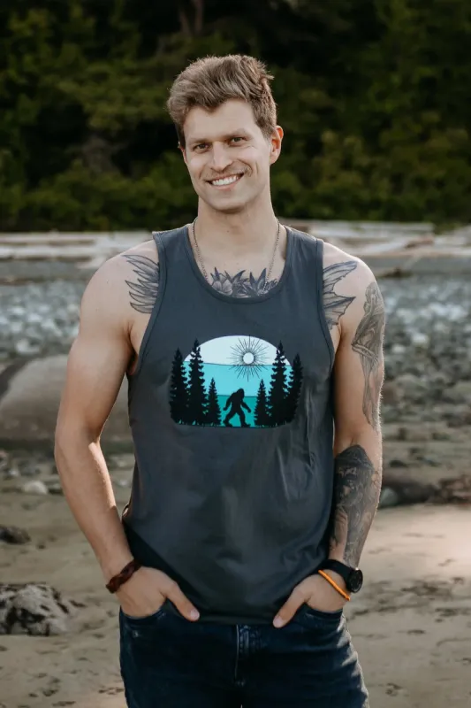Sasquatch Green Stroll Tank made by Below the Belt