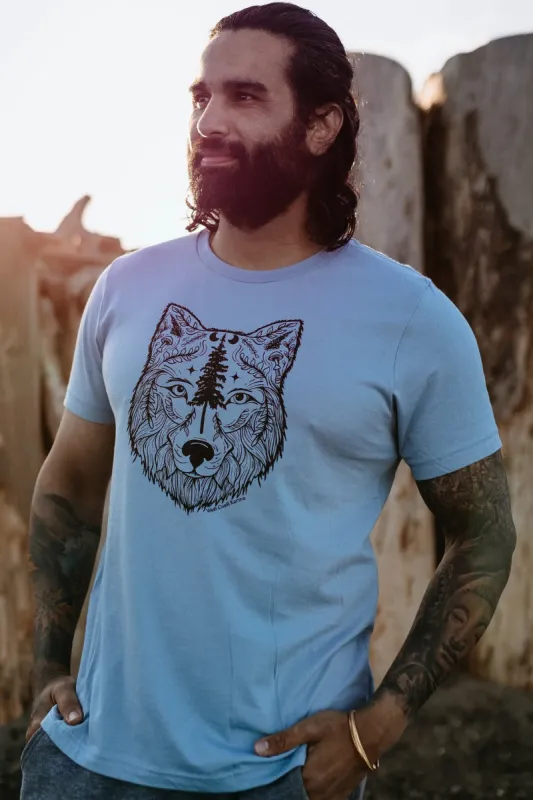 Nature Wolf Tee sold by Below the Belt
