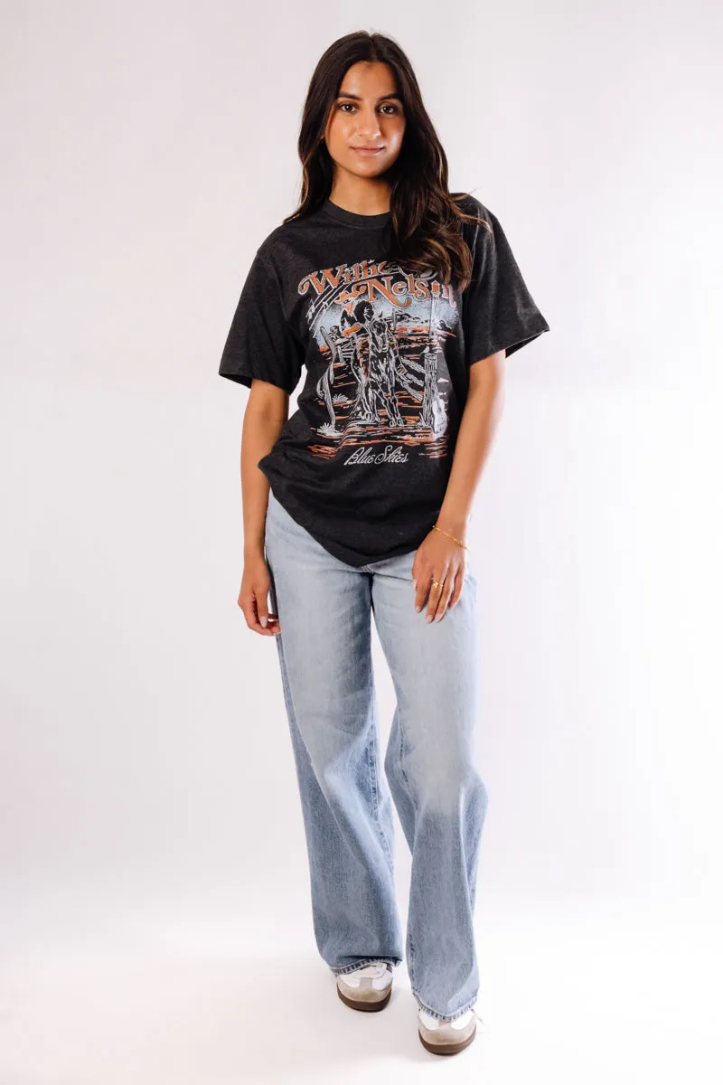 Willie Nelson Cowboy Tee sold by Below the Belt