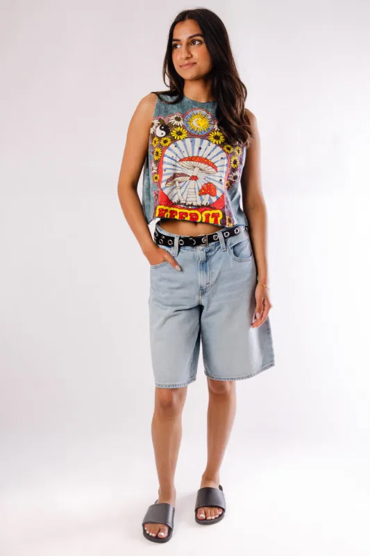 Mushroom Crop Tank sold by Below the Belt