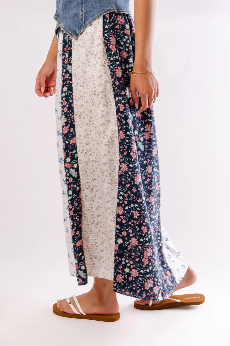 Floral Pieced Maxi Skirt sold by Below the Belt product image thumbnail 4