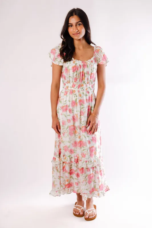 Floral Meadow Midi Dress sold by Below the Belt