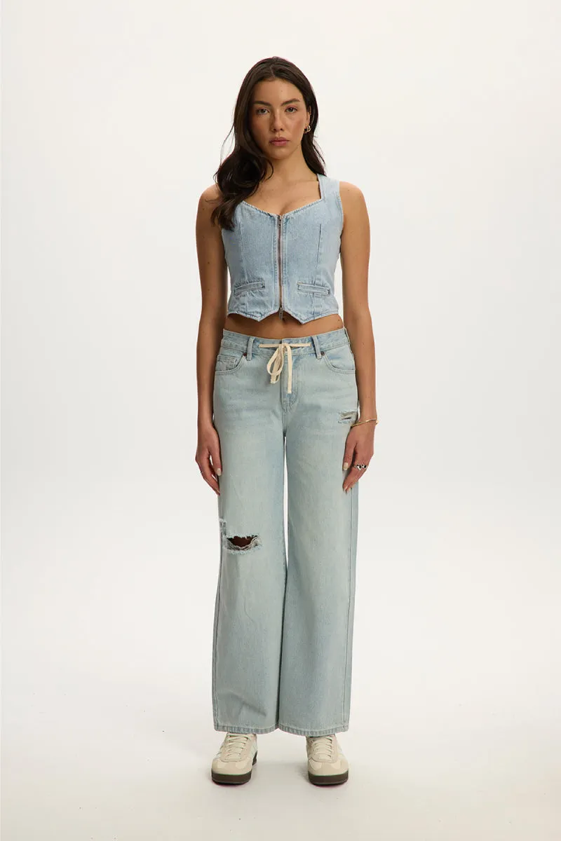 Vera Denim Vest sold by Below the Belt product image thumbnail 3