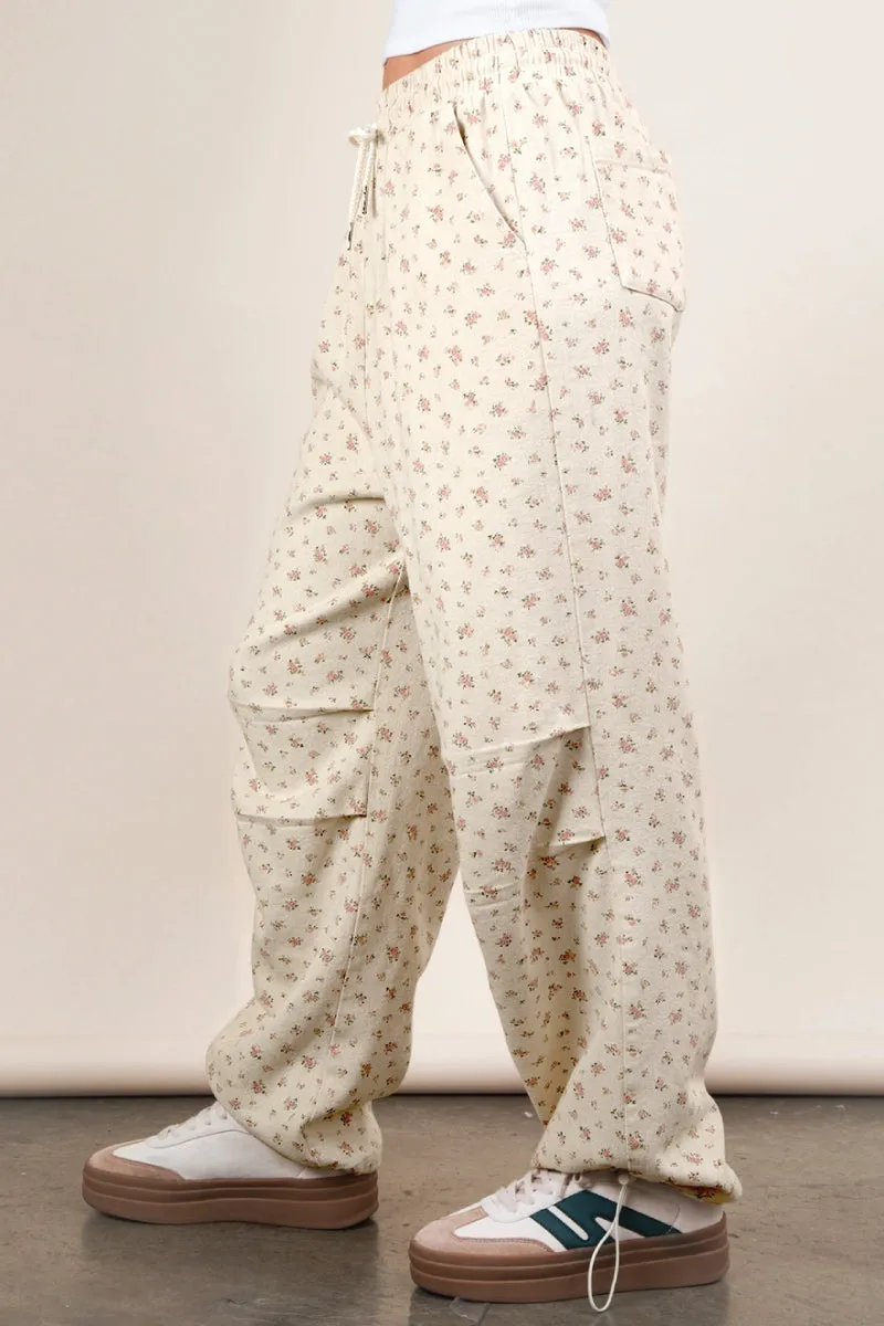 Floral Linen Parachute Pants sold by Below the Belt product image thumbnail 3