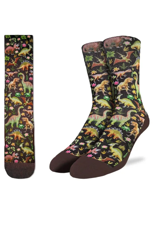 Floral Dinosaurs Sock sold by Below the Belt