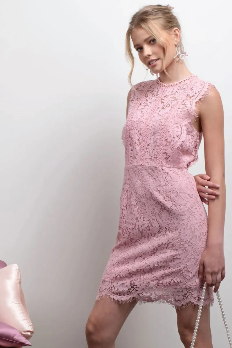 Scallop Lace Mini Dress sold by Below the Belt product image thumbnail 3