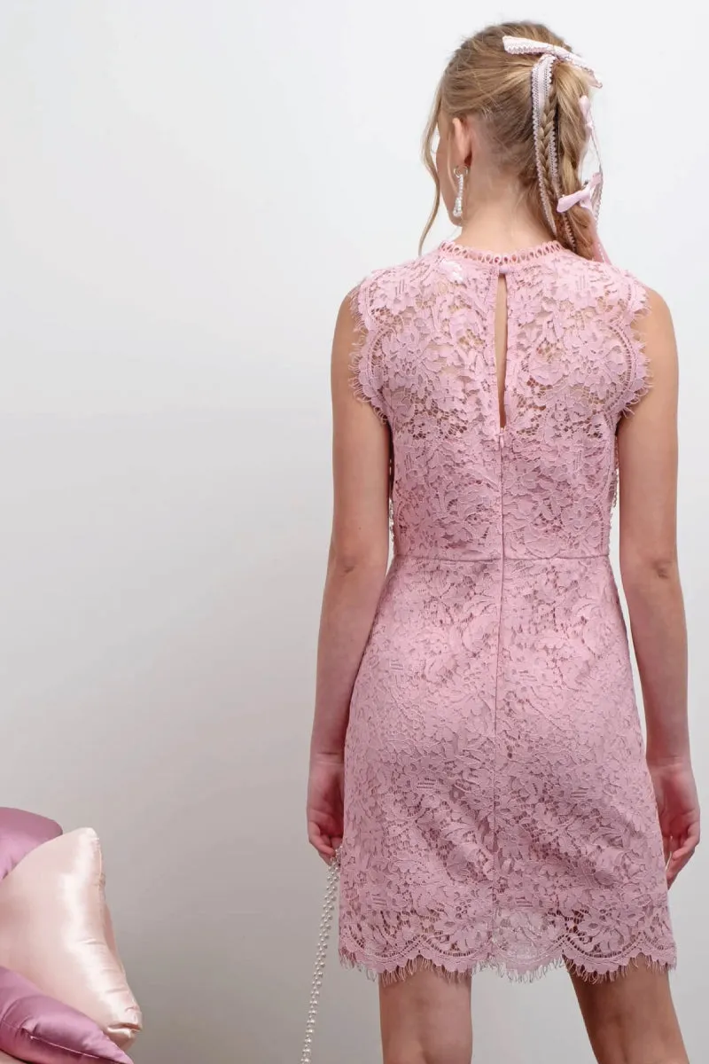 Scallop Lace Mini Dress sold by Below the Belt product image thumbnail 4