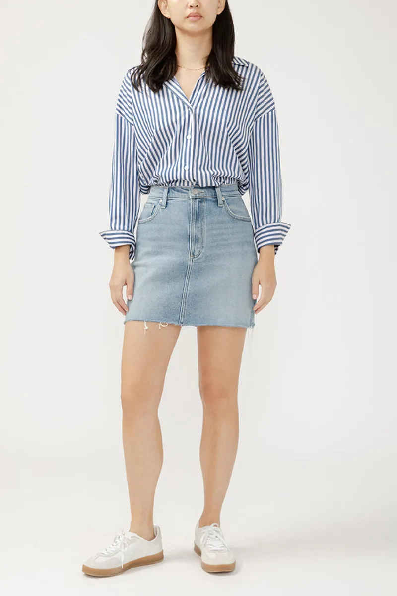Denim Mini Skirt sold by Below the Belt