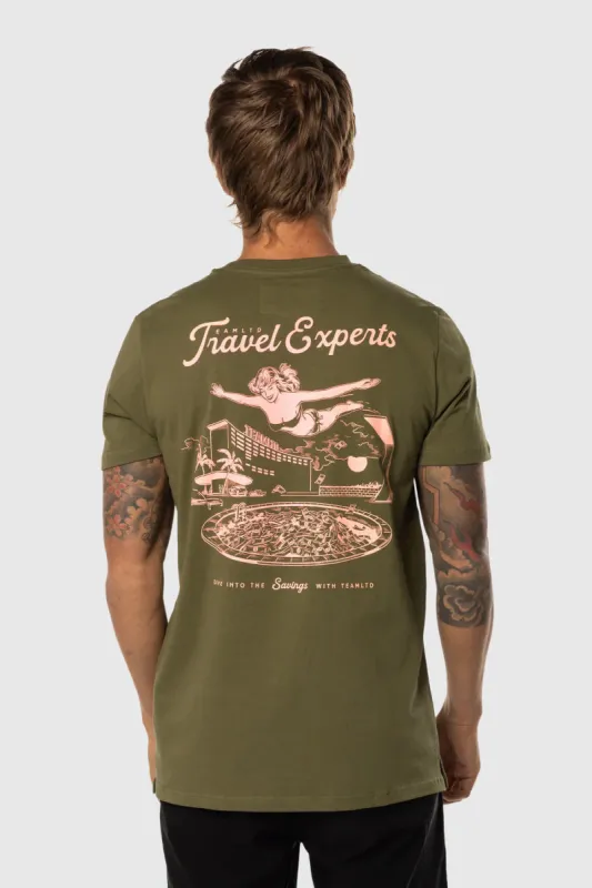 Travel Experts Tee sold by Below the Belt