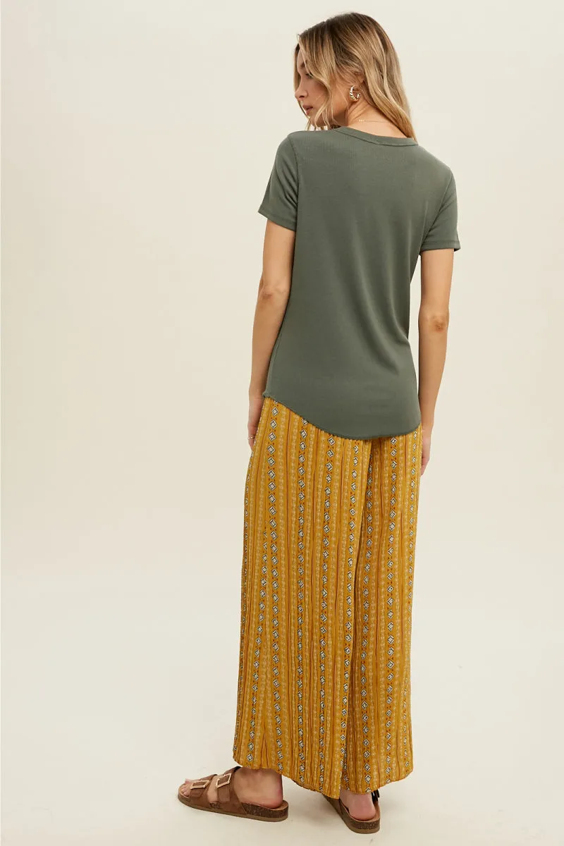 Ribbed Knit Crew Tee sold by Below the Belt product image thumbnail 2