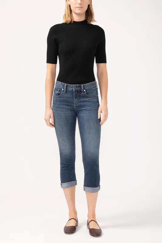 Suki Mid Rise Capri Jeans sold by Below the Belt