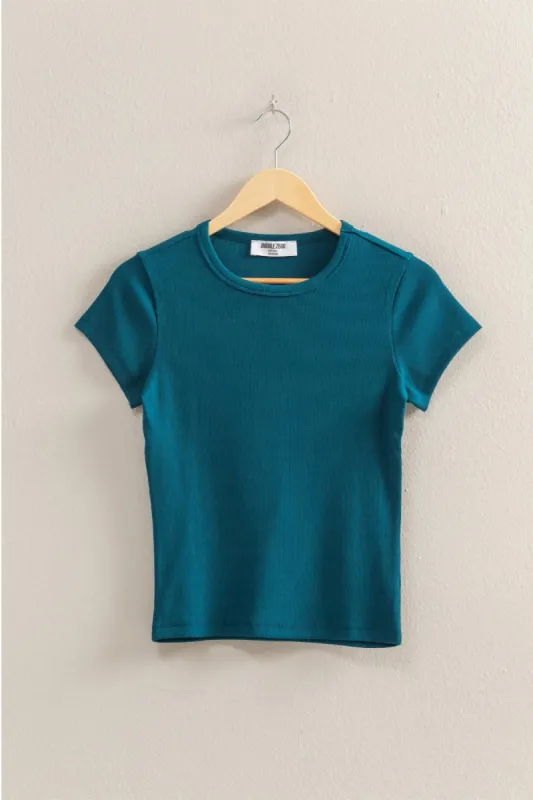 Ribbed Crop Tee sold by Below the Belt