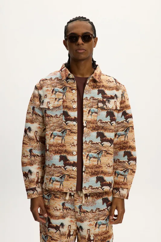 Jacquard Jacket sold by Below the Belt