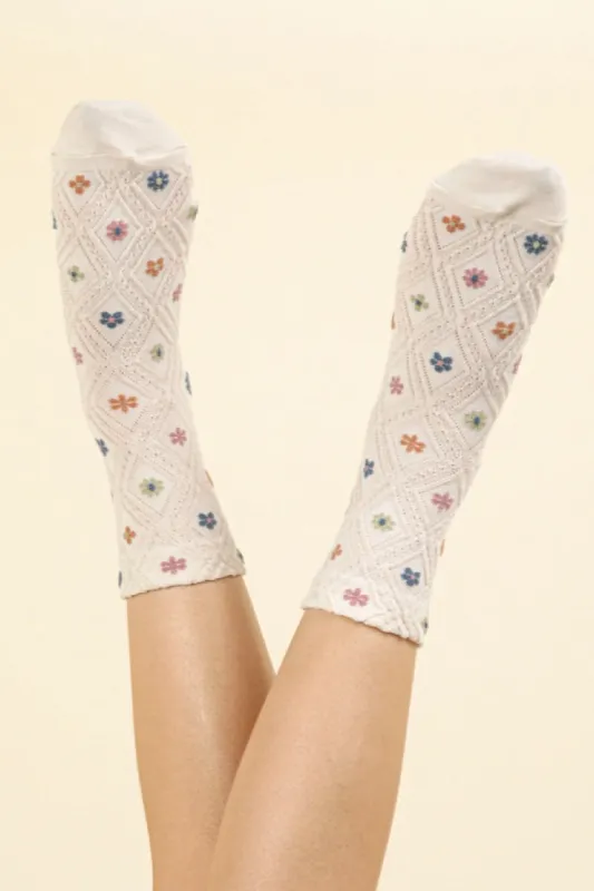 Floral Sock sold by Below the Belt