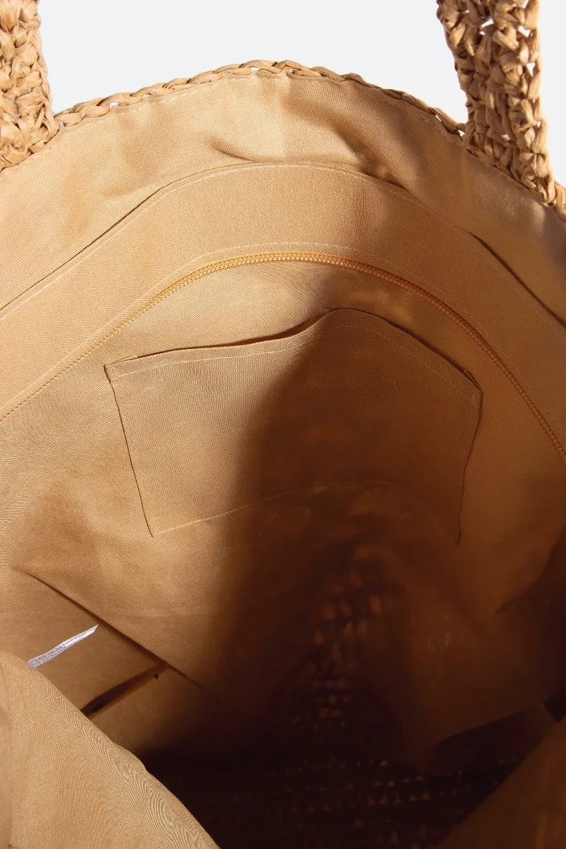 Jute Woven Tote sold by Below the Belt product image thumbnail 3