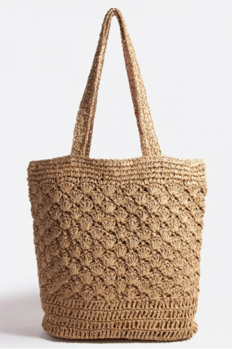 Jute Woven Tote sold by Below the Belt