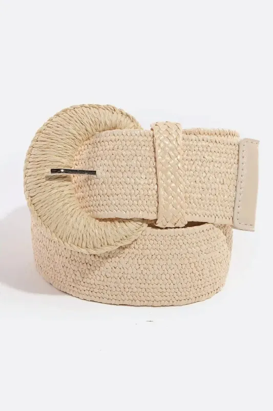 Braided Buckle Elastic Belt sold by Below the Belt