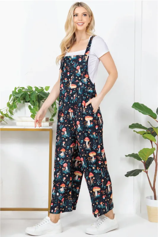 Dreamy Mushroom Corduroy Overall sold by Below the Belt