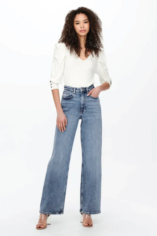 Juicy High Waist Wide Leg Jeans sold by Below the Belt