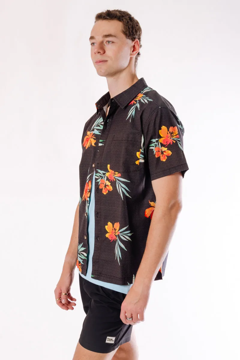 Hibiscus Vibes Short Sleeve Shirt sold by Below the Belt product image thumbnail 2