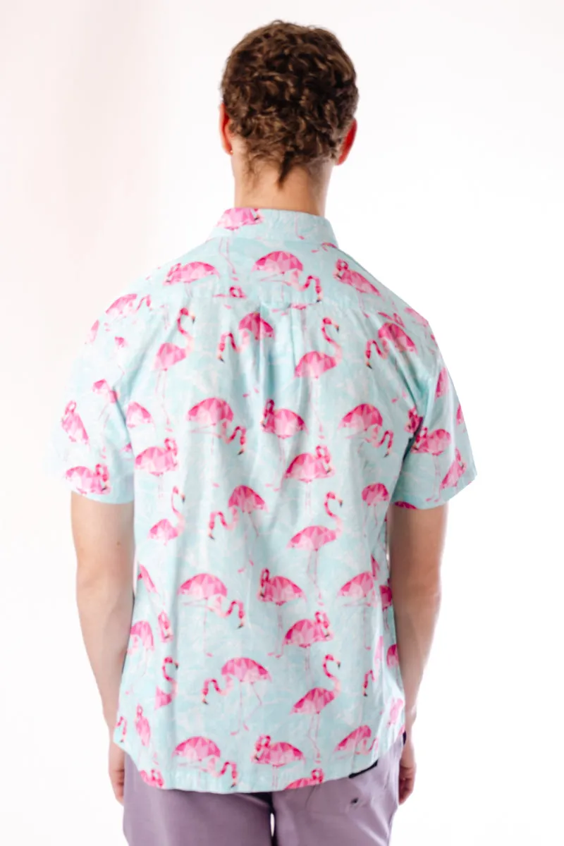 Pink & Feathered Short Sleeve Shirt sold by Below the Belt product image thumbnail 4