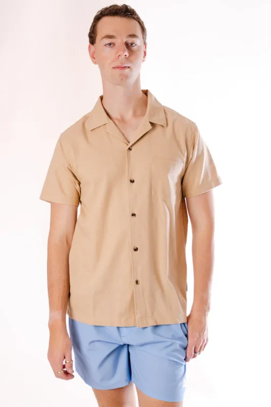 Airy Linen Short Sleeve Shirt sold by Below the Belt