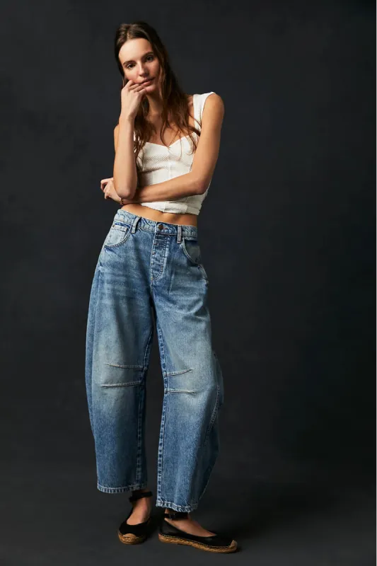 Good Luck Barrel Jeans made by Free People