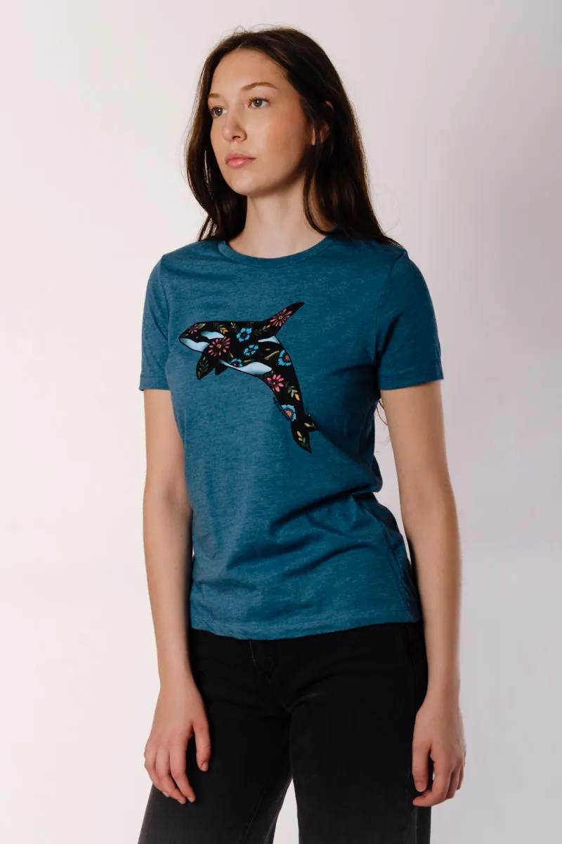 Floral Orca Tee sold by Below the Belt product image thumbnail 2