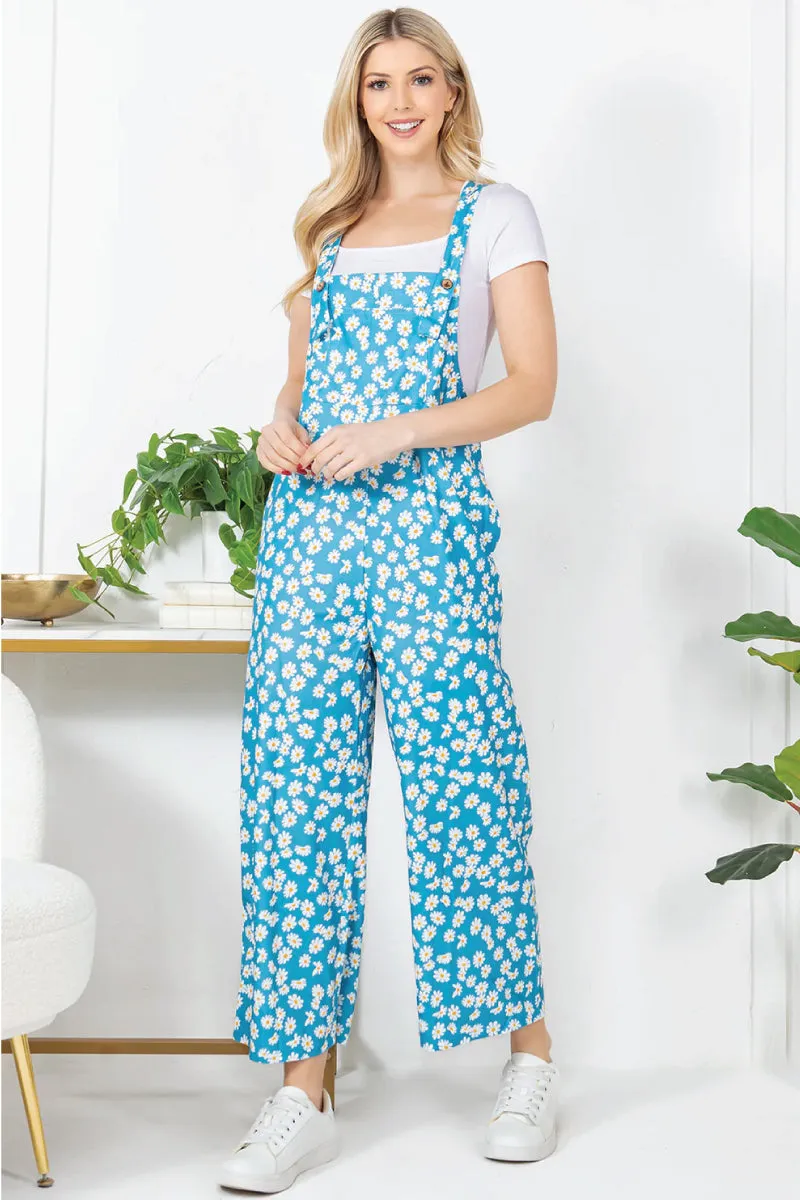 Daisy Flower Corduroy Overalls sold by Below the Belt