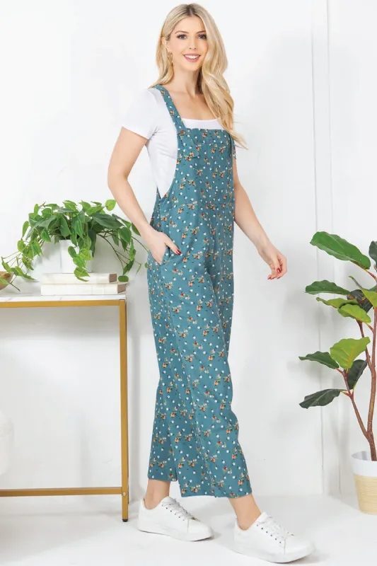 Floral Corduroy Overalls sold by Below the Belt