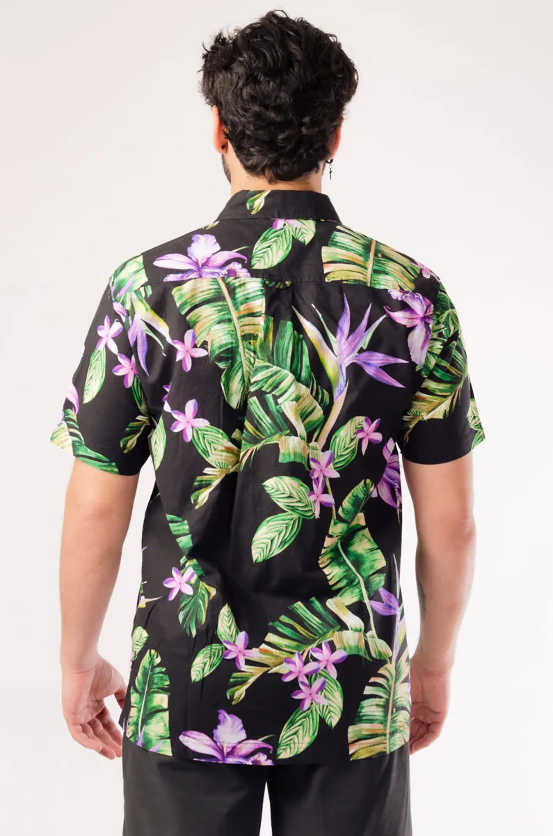 Purple Hawaiian Short Sleeve Shirt sold by Below the Belt product image thumbnail 3