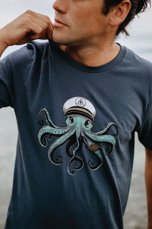 Captain Octopus Tee made by Below the Belt