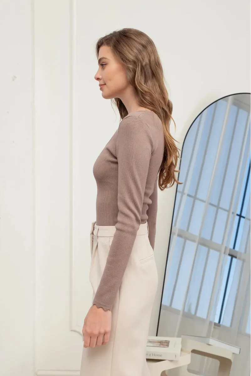 Scalloped Knit Sweater sold by Below the Belt product image thumbnail 3