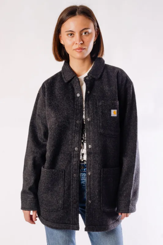 Loose Fleece Shacket sold by Below the Belt