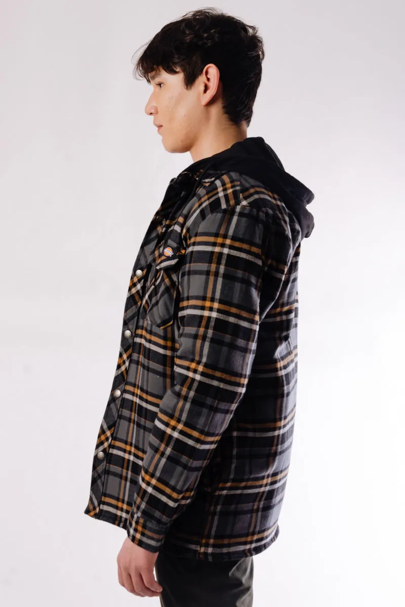 Fleece Hooded Flannel Jacket sold by Below the Belt product image thumbnail 3