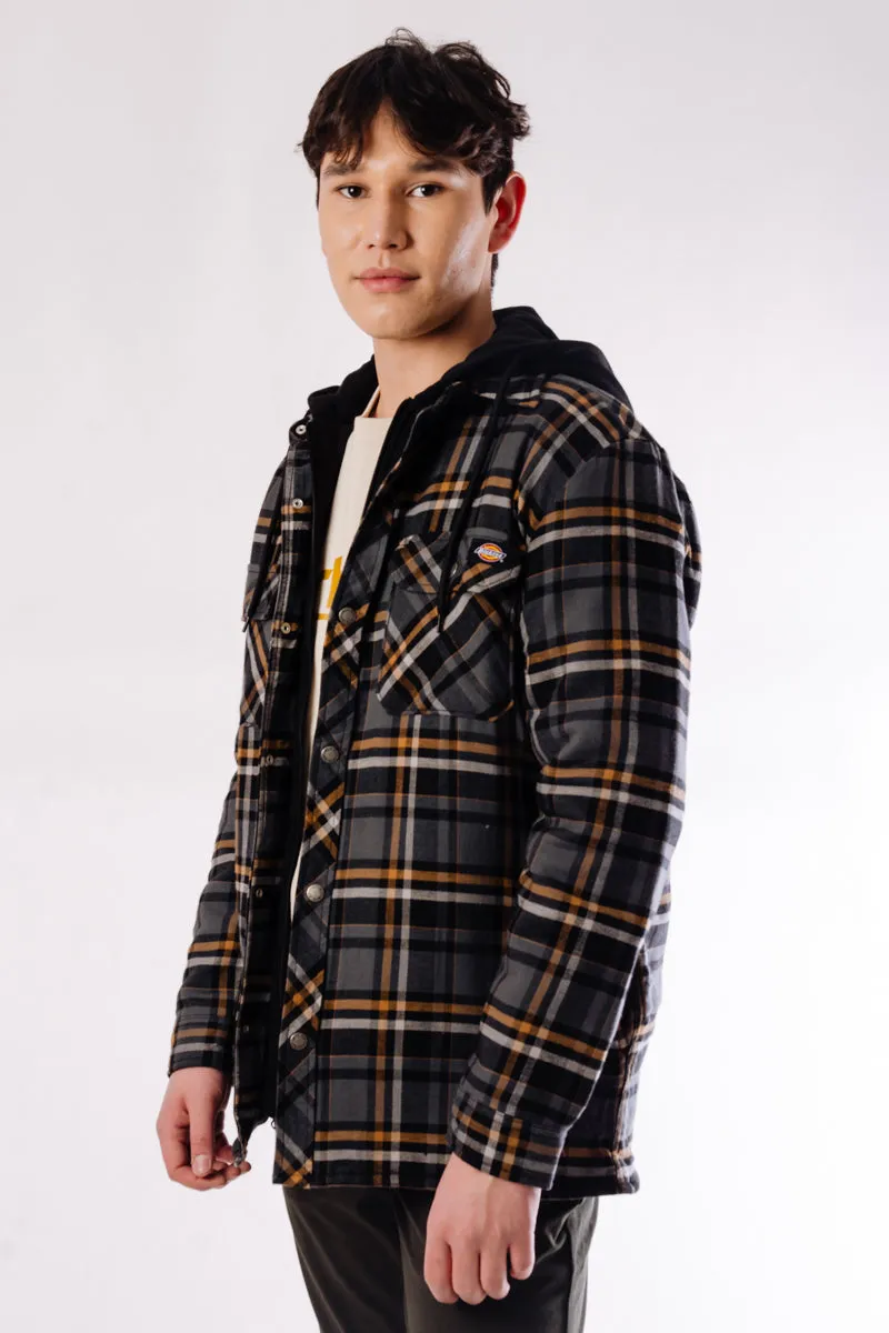 Fleece Hooded Flannel Jacket sold by Below the Belt product image thumbnail 2